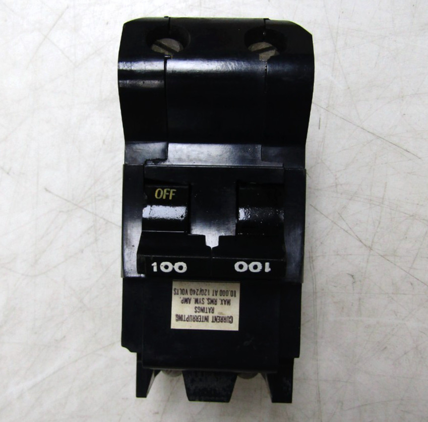 🙌 FPE FEDERAL PACIFIC 100 AMP CIRCUIT BREAKER 120/240 VAC 2 POLE NB2100