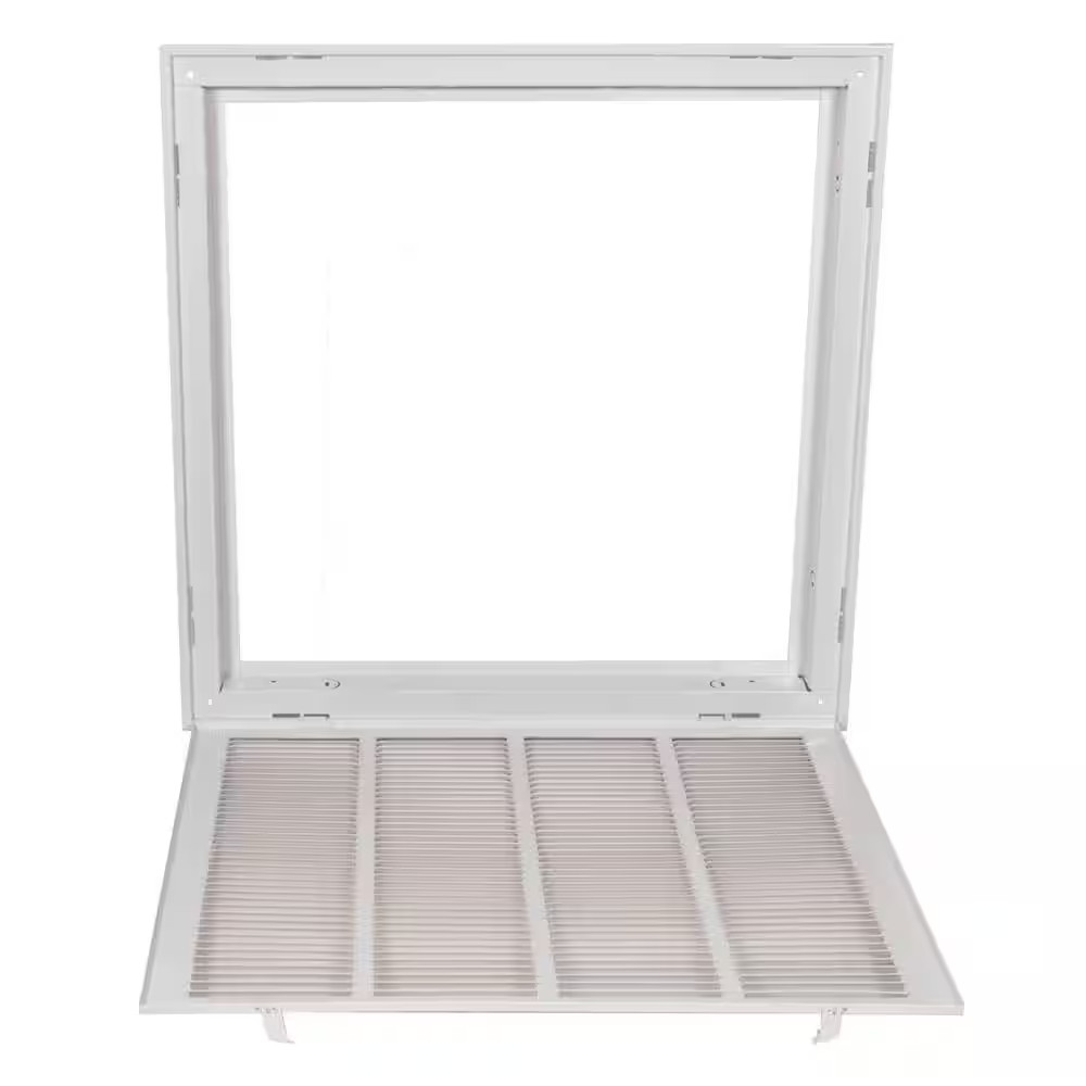 Return Air Filter Grille Heavy Duty Steel 20 in. x 20 in. Powder-Coated Finish