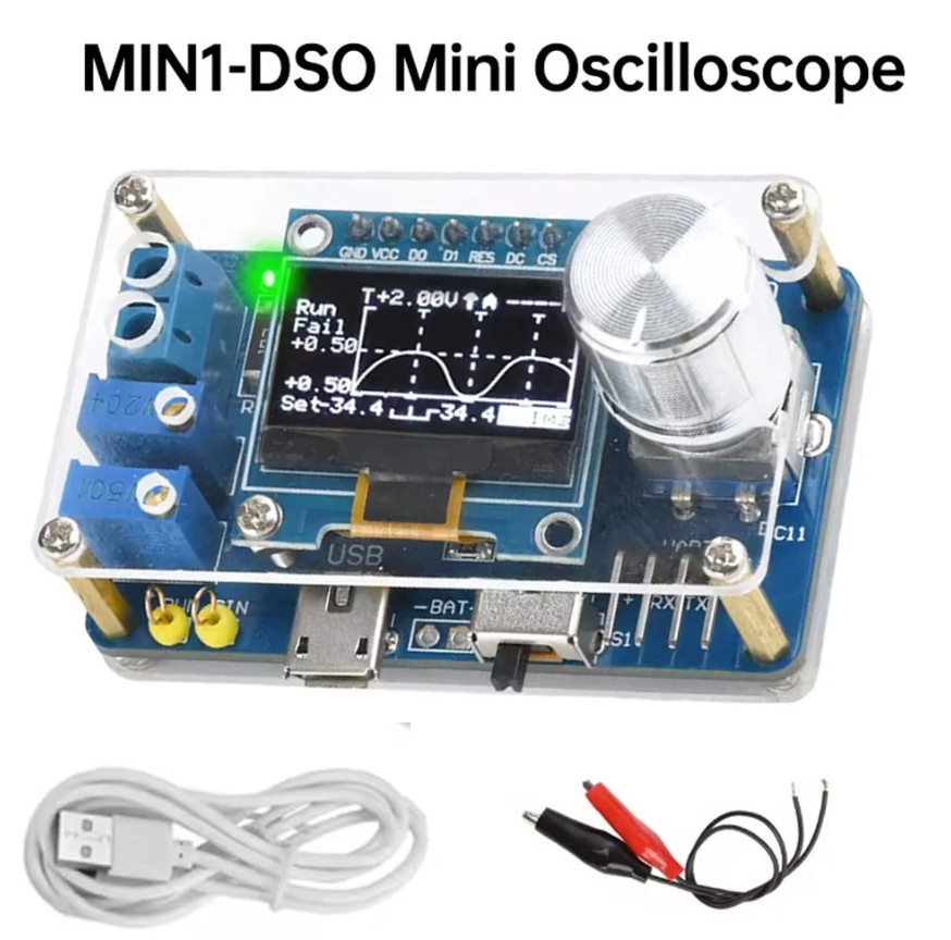 DIY Mini Digital Oscilloscope Electronic Kit STC Soldering Practice Project Kit