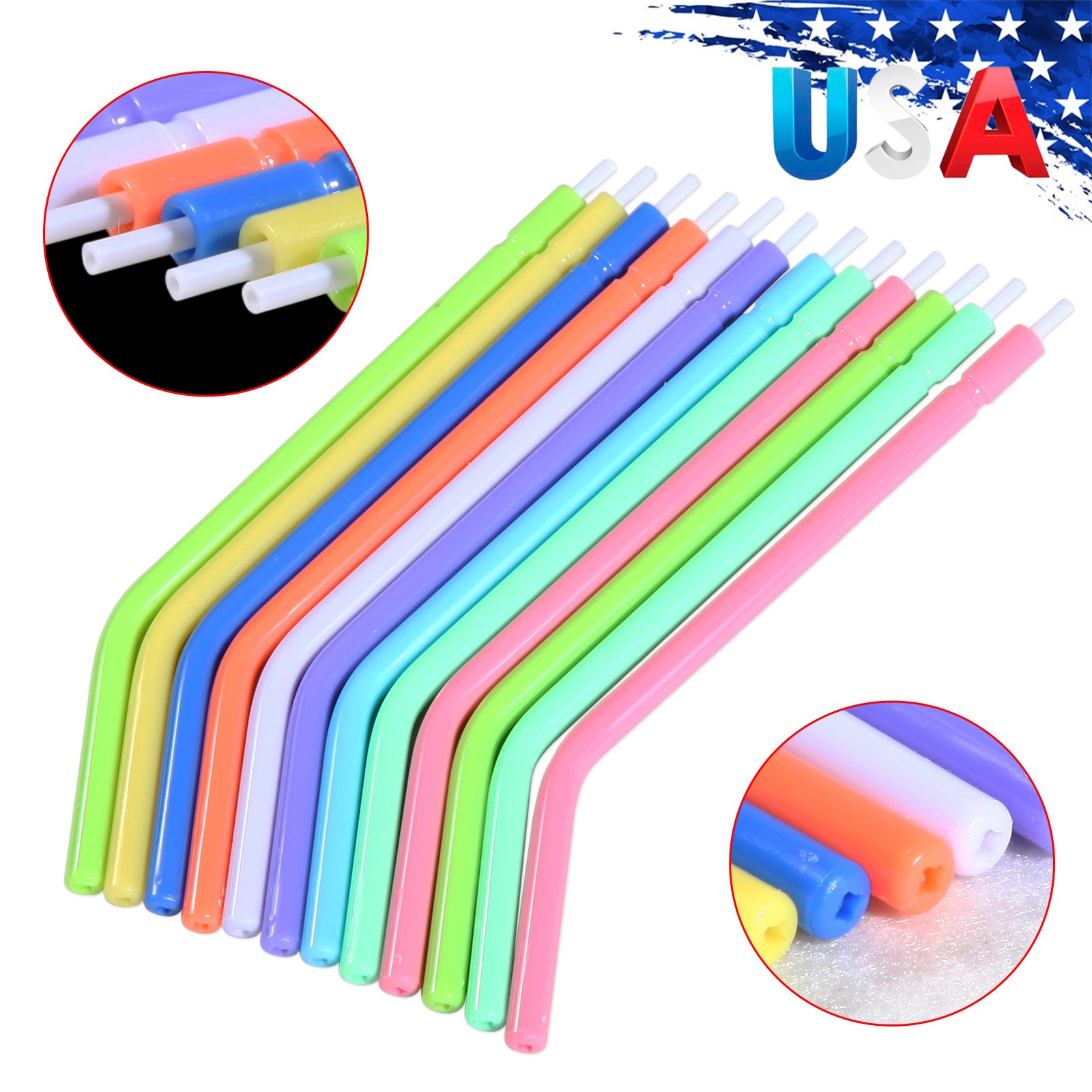 Ultrasonidos dentales Aire Perio Scaler Pieza de Mano Higienista 2 Agujeros +Tip