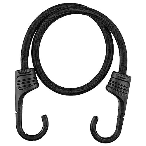 ZHOUBIN 48 Inch Black Bungee Cords with Assorted Sizes , Number of Itemss