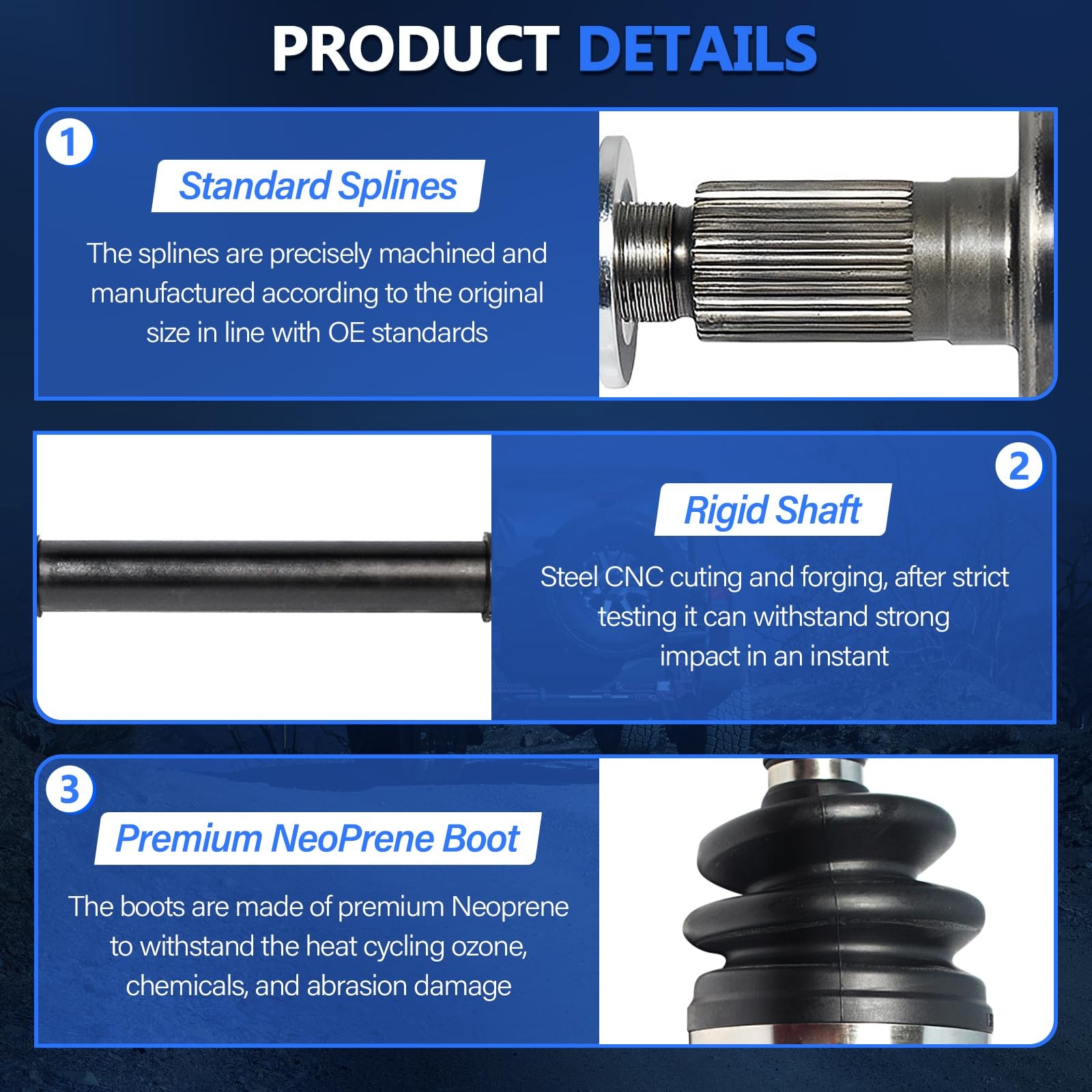 FWD CV Axle Shaft Assembly Front Right for 03-08 Hyundai Tiburon 2.0L 2.7L
