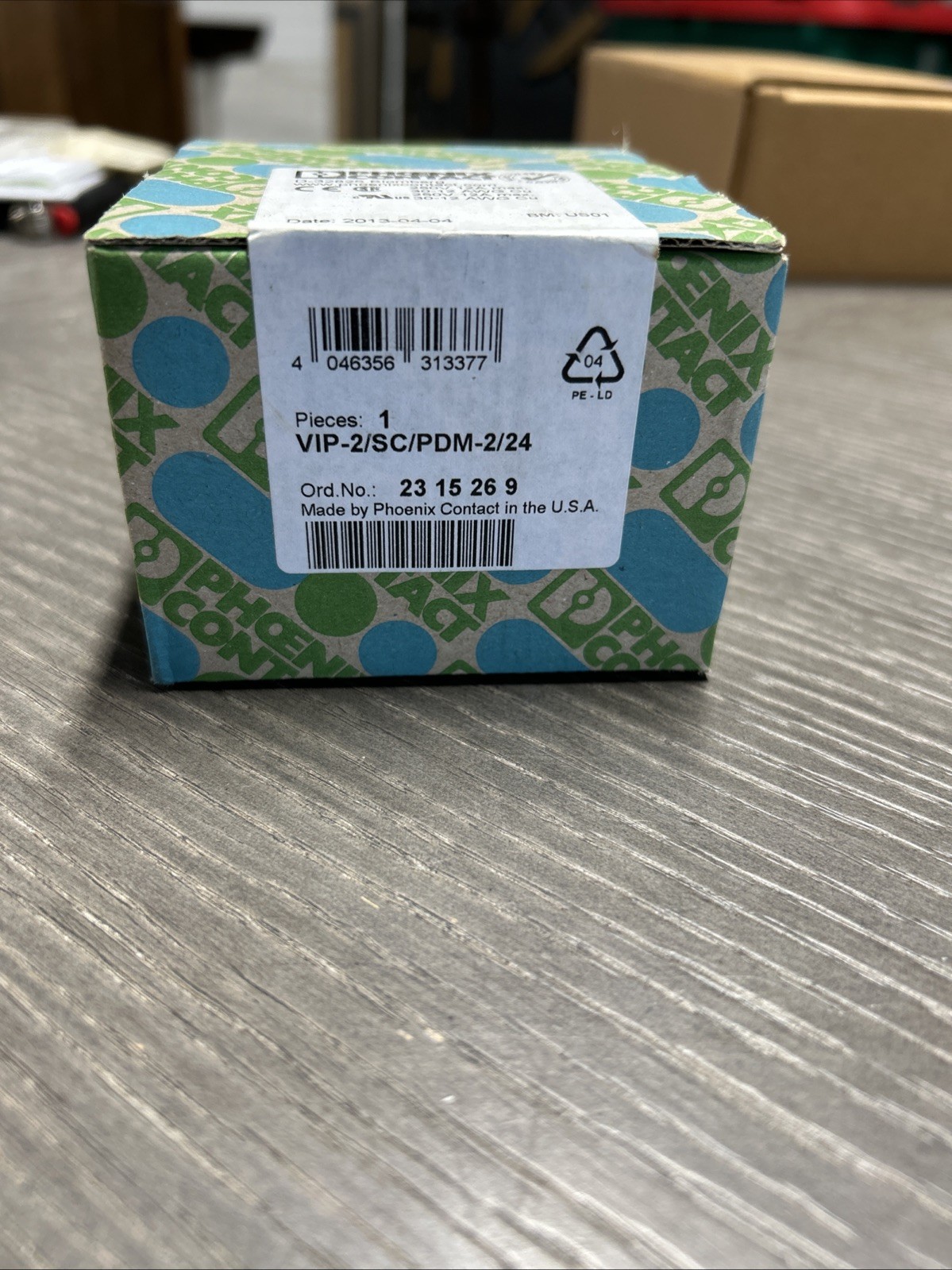 Phoenix Contact 2315269 VIP-2/SC/PDM-2/24 12 amp 250 Volt *New Old Stock