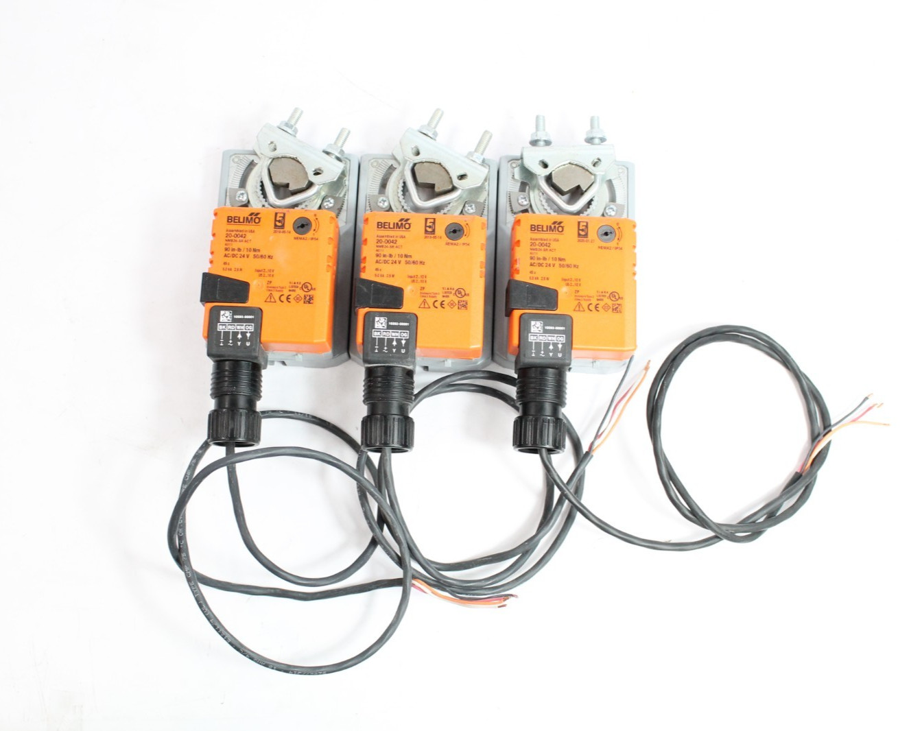 Lot of 3 NMB24-SR 20-0042 Belimo Damper Actuator