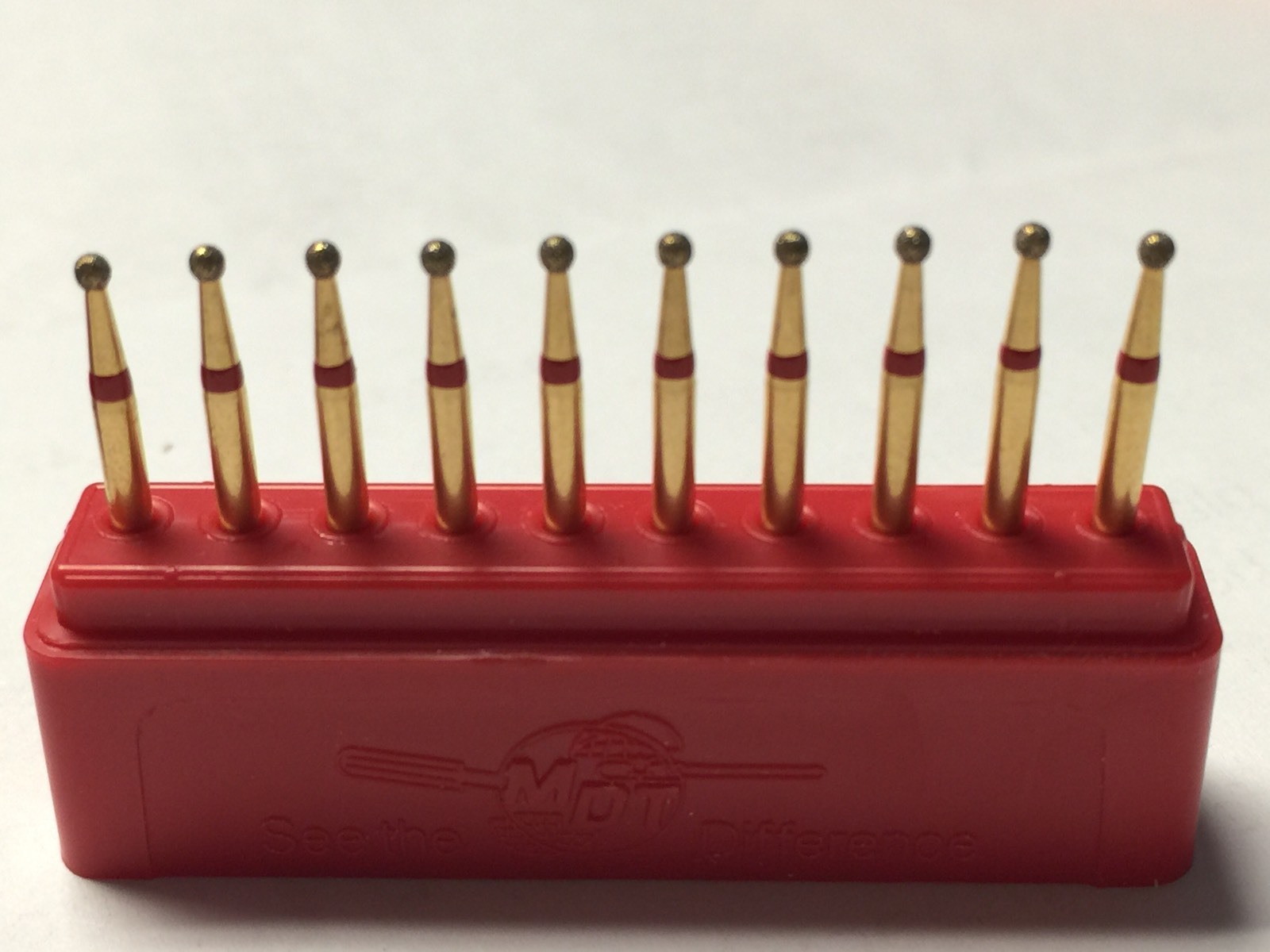 Diamond Burs Round Ball 30 x 001-014F Fine Grit 1.4mm round diamond MDT