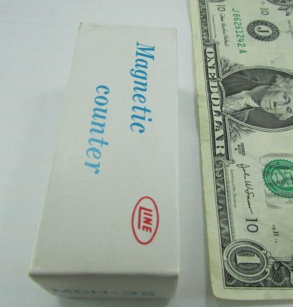 Line Seiki 3-Digit Resettable Magnetic Counters, MCH-3S, MCH3S 220VAC 0-999 New
