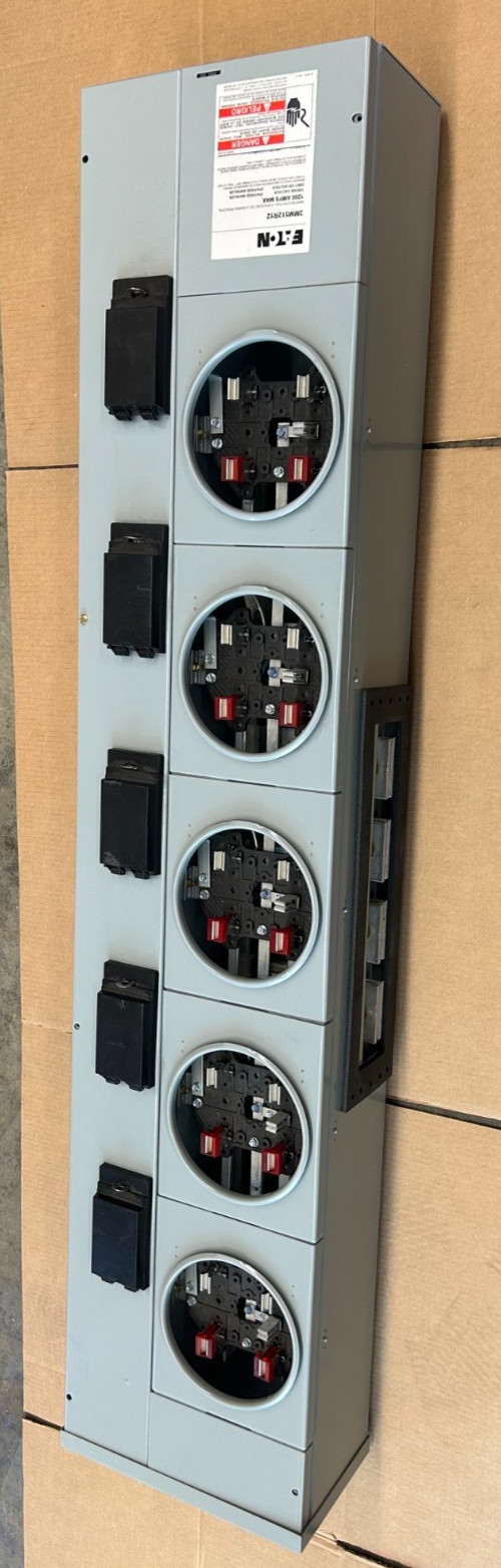 Eaton 3MM 125 Amp 5-Socket Ringless Meter Stack Module 3MM512R12 *NEW IN BOX*