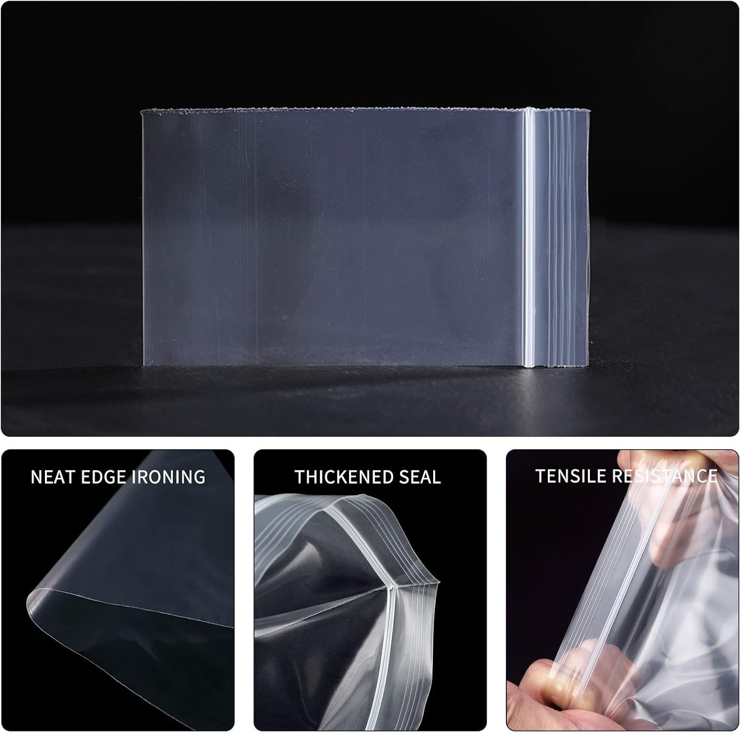 Mini Plastic Bags, 400Pcs 2″ X 2″ Transparent Reusable Zipper Storage Bags for J