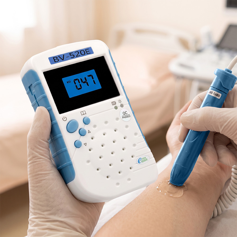 Handheld Vascular Doppler, 8.0MHz Blood Flow Velocity Meter, Portable