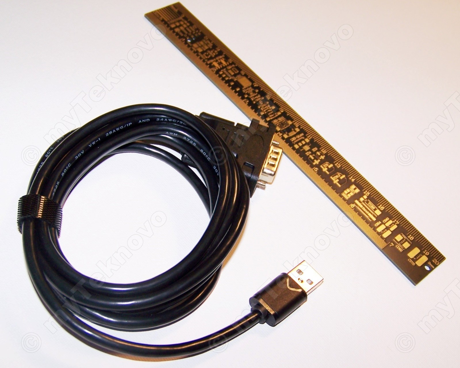 1x FTDI USB-DB9 FT232 Cable Eng. Ruler CD for HP Calculator 48G 49G 39G 38G 48GX