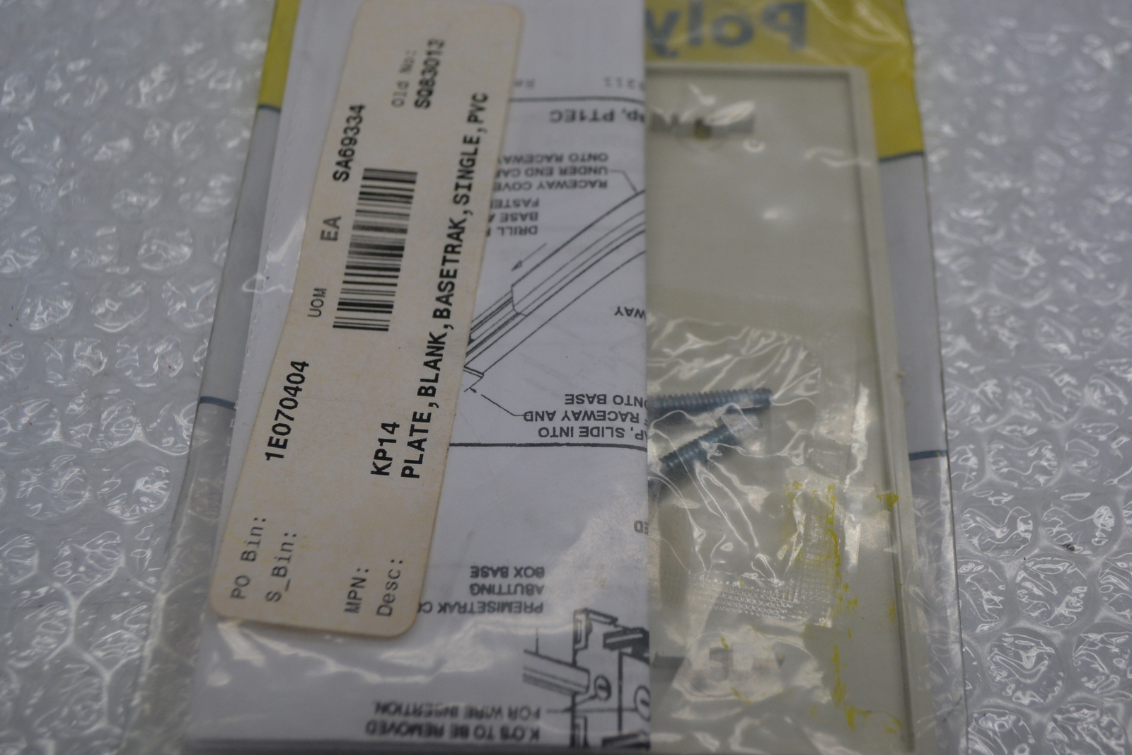 HUBBELL KP14 FACE PLATE NSMP