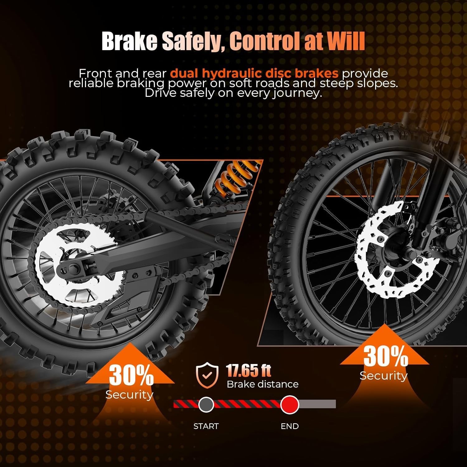 Adult Electric Dirt Bike Peak 6000W 60V/30AH 50MPH Off-Road Motorcycle E-Bike