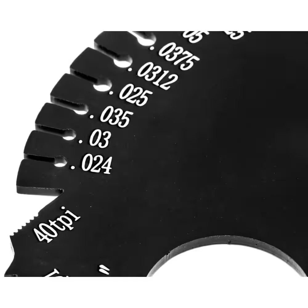 6-11/16 In. Metric and Imperial Metal Thread Pitch Multi-Gauge with Carrying Cas