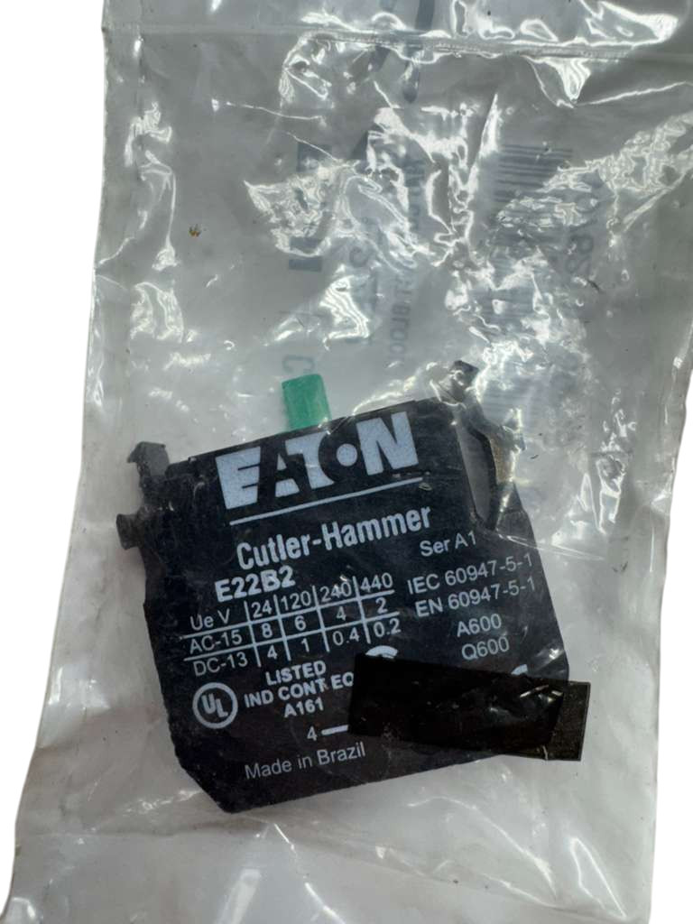 Eaton Cutler-Hammer E22B2 Contact Block N/O Series A1 **Free Shipping**