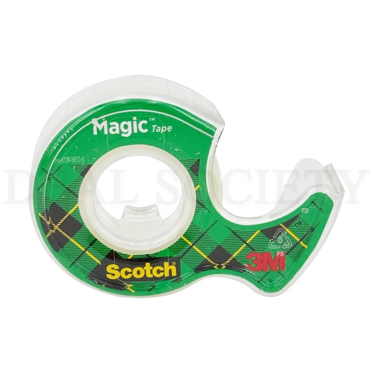 Scotch Magic Tape Transparent 0.75in X 350in Rolls Lot of 6