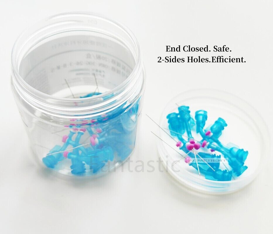 2Hole Dental Irrigation Tips Irrigator Delivery Tip Endo Root Canal Flushing UDG