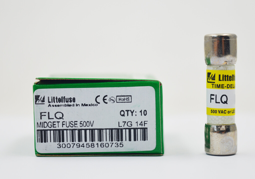 1Pc Littelfuse Flq 1 1/2 ( Flq 1 1/2 A) 1.5 Amp (1.5A) 500V Time Delay Fuse