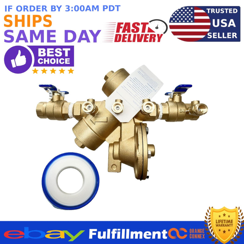 34-975XL2 3/4″ Reduced Pressure Zone Backflow Preventer Valve NEW