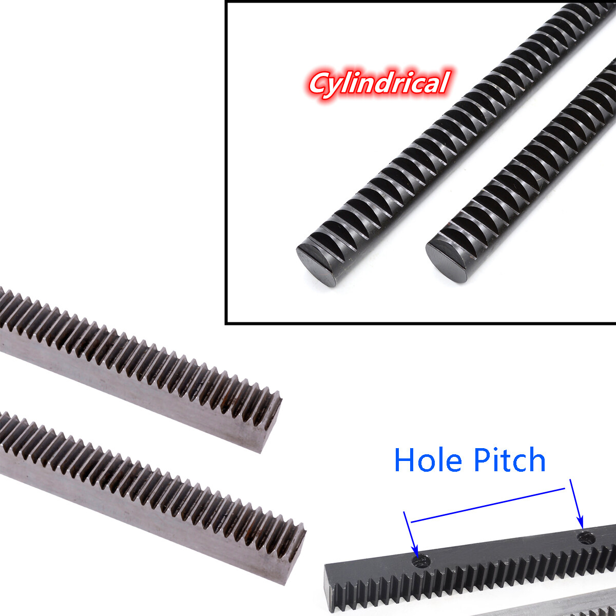 Modulu 2 Spur Gear & Gear Racks 10-130 Tooth 45# Carbon Steel Transmission Gear