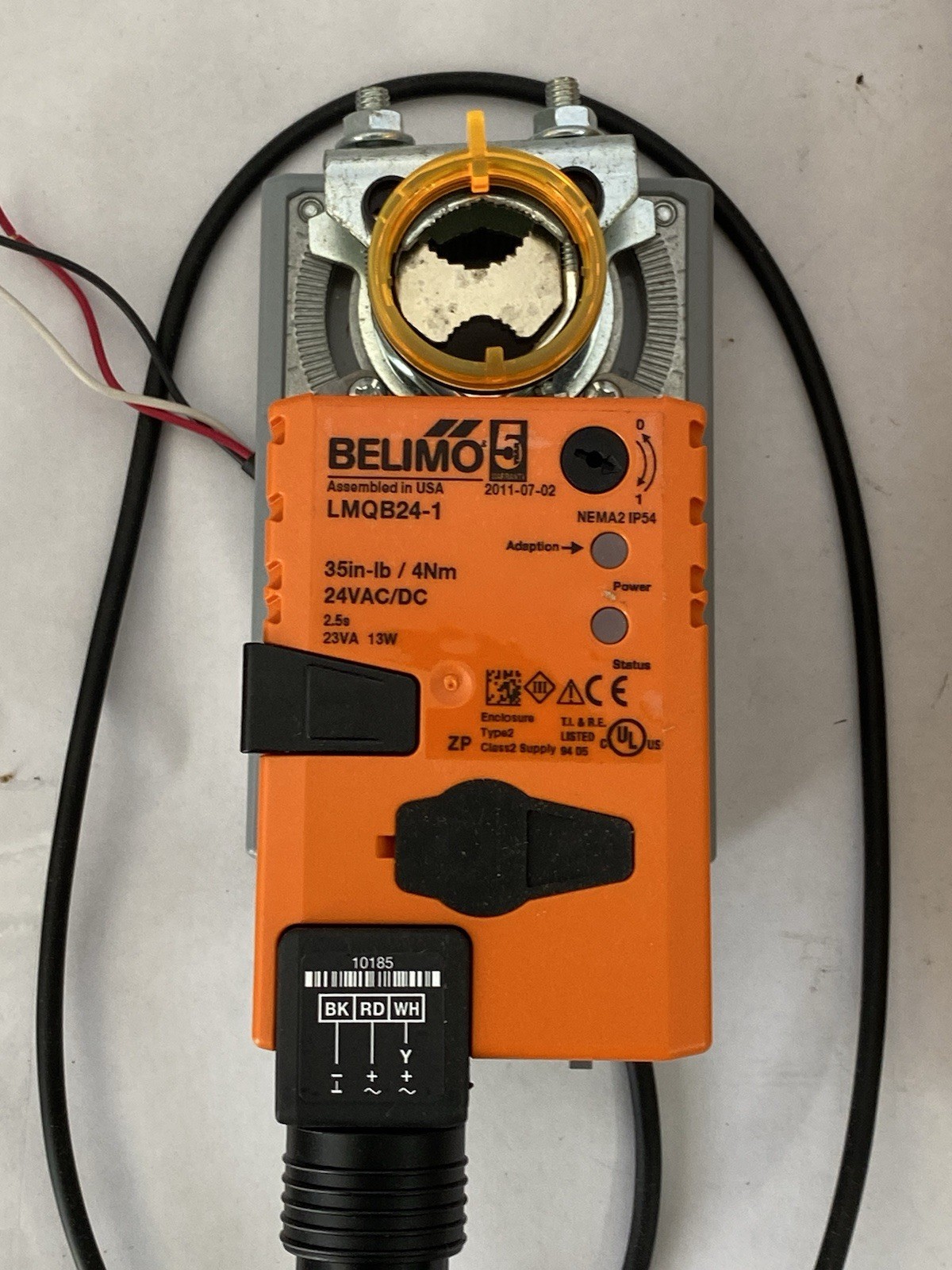 Belimo LMQB24-1 Damper Actuator 24V 35in-lb On/Off Non-Spring Return