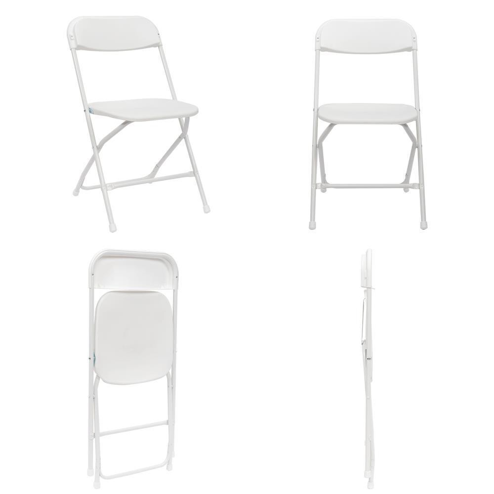 In/Outdoor 10PCS Folding Plastic Stackable Chair Home Office Wedding Party Chair