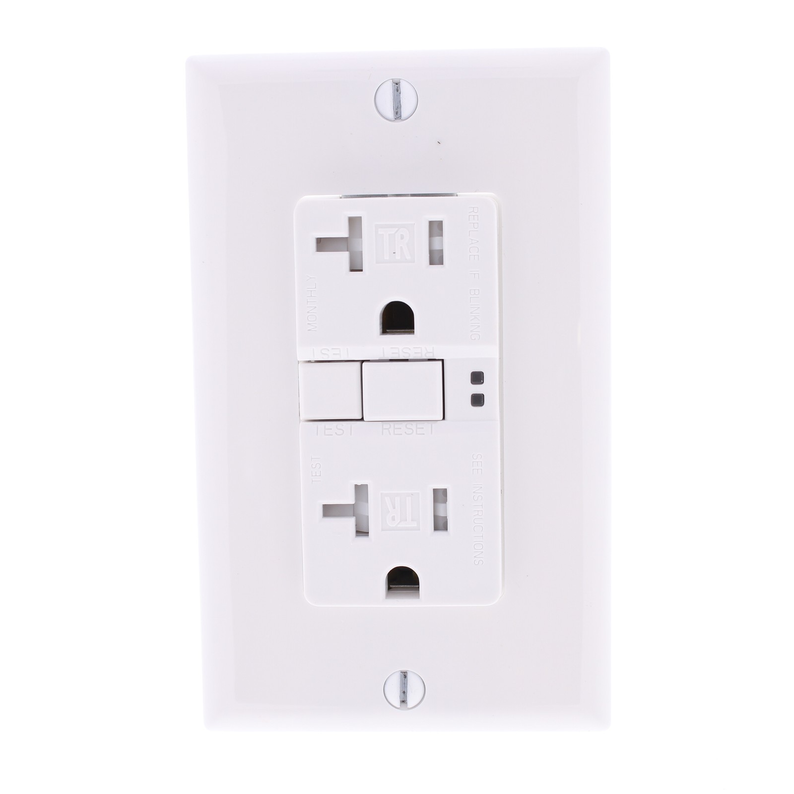10 Eaton White Tamper Resistant GFCI Self-Test Outlet Receptacles 20A TRSGF20W