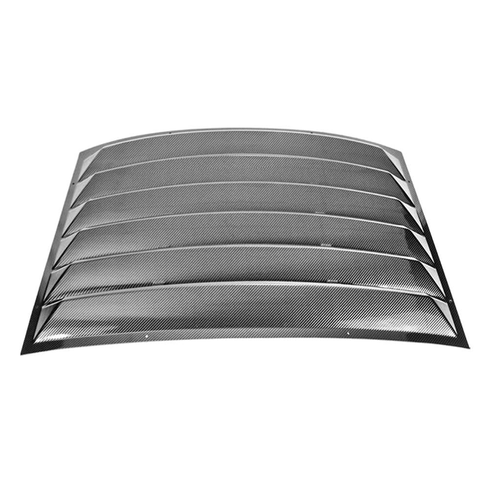 Camaro 2010-2015 Carbon Fiber Print Rear Window Louvers Sun Vent Cover