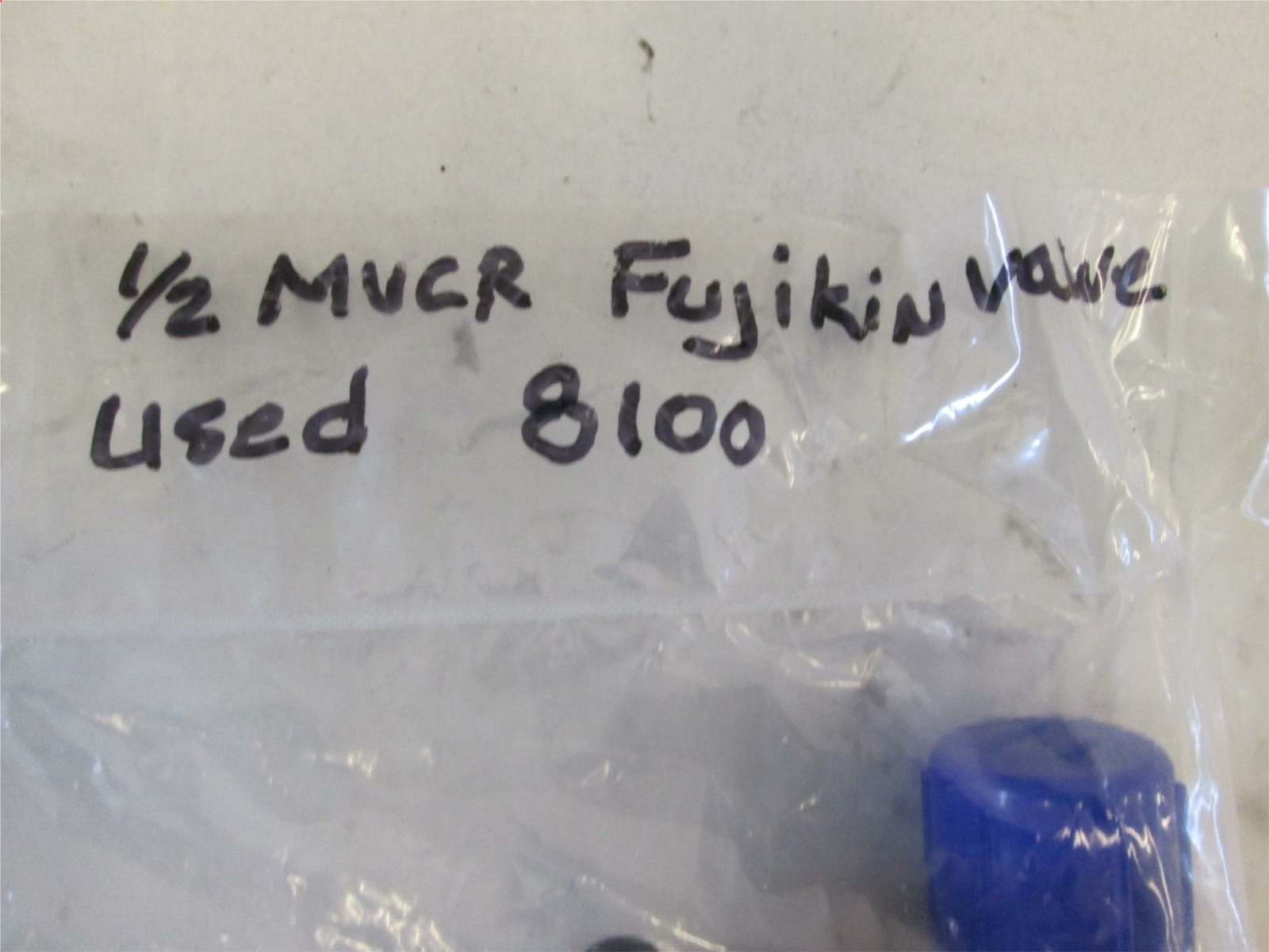 Fujikin, O.P. .34 -.69 MPa Pneumatic Valve, N.C, 316L, 1/2 MVCR, Used