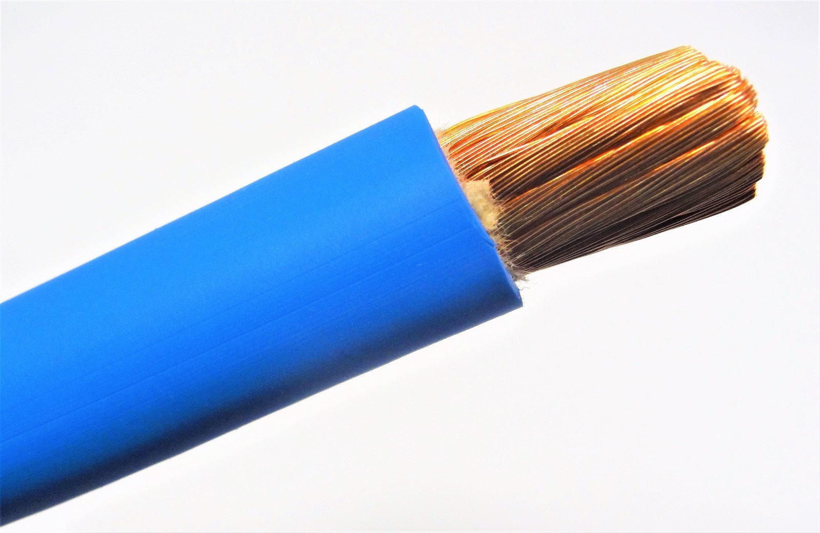 35′ FEET 2 AWG COPPER WELDING BATTERY SOLAR CABLE BLUE 600V MADE IN USA EPDM