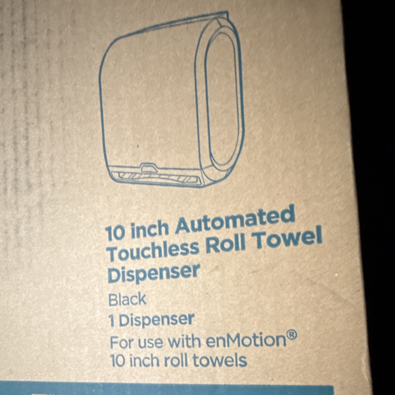 Georgia-Pacific enMotion 59462A 10″ Touchless Roll Towel Dispenser Black