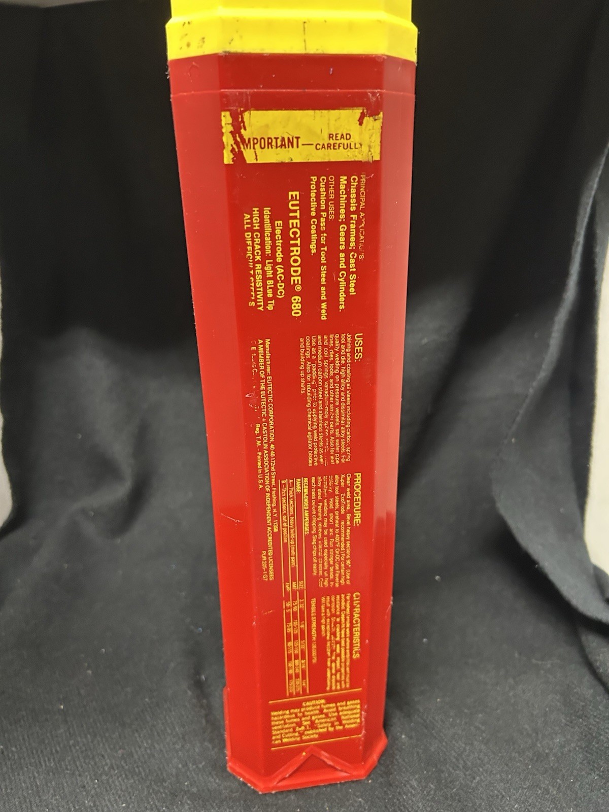 Eutectic Castolin Case W/ 60 Welding rods 3.2lbs