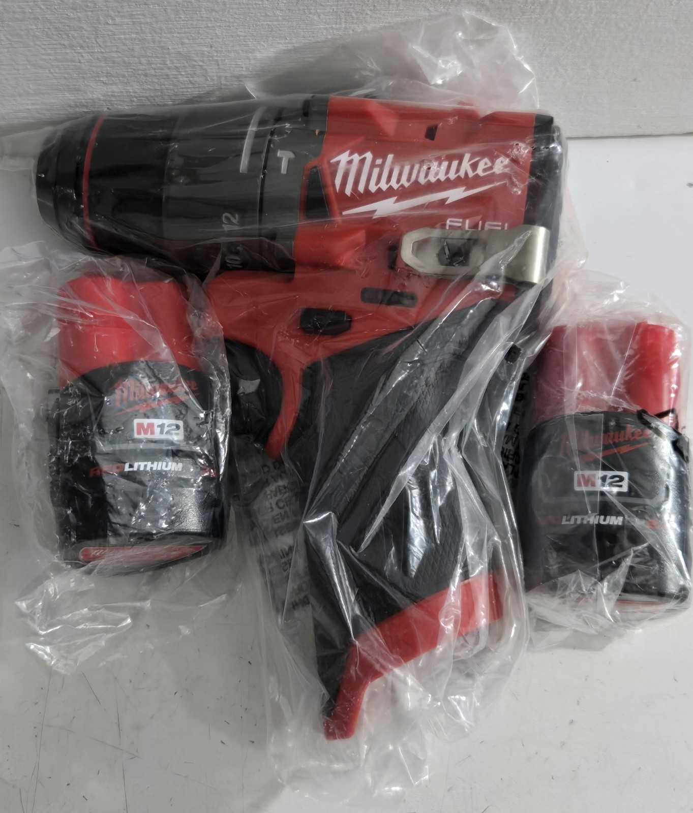 Milwaukee M12 FUEL 1/2″ Hammer Drill Driver 3404-20 + TWO 2.0 Ah Batteries NEW