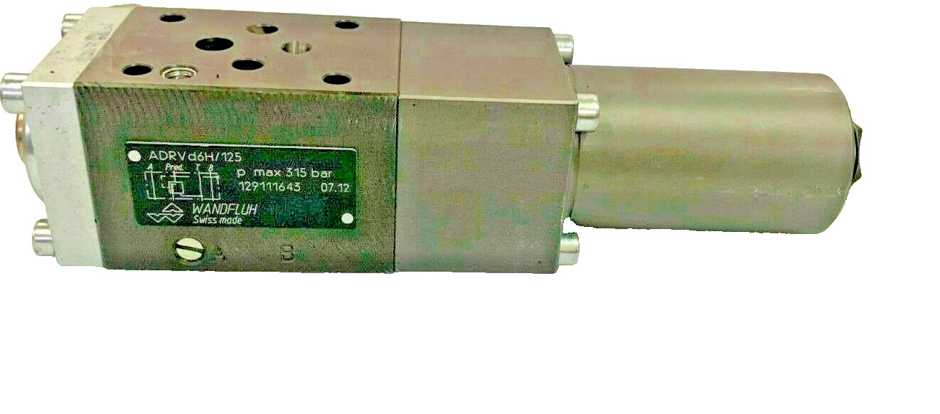 Wandfluh ADRVd6H/125 Modular Pressure Reducing Hydraulic Valve P. Max 315 bar