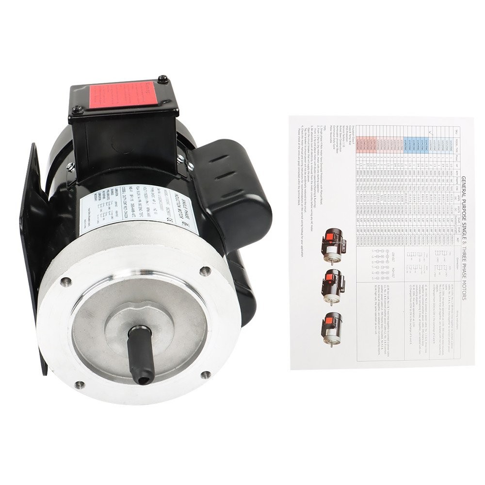 2HP 115/230V General Purpose Motor 3450RPM Electric Motor 56C Single Phase New