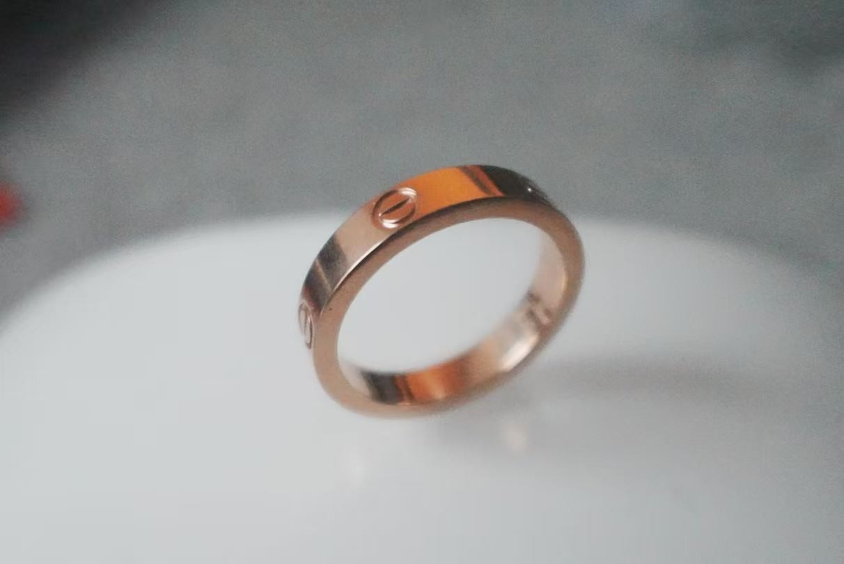 Gift.CartlerLOVE&Ring 18k.Yellow Gold 3.6 mm Wedding Band Size US 6