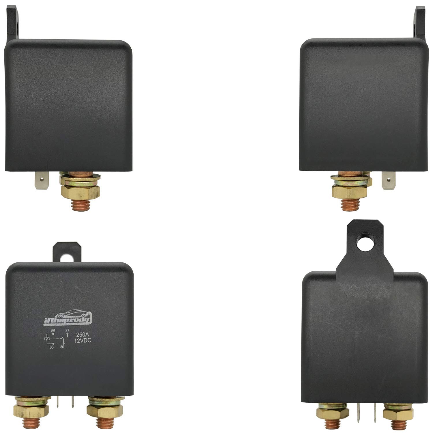 irhapsody Relay 250A, 12V Continuous Duty SPST 4-pin High Power 12v-250a-4pin