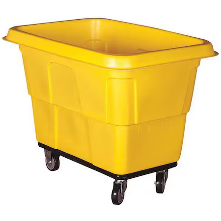 Cube Truck, 7/16 Cu. Yd., 600Lb Cap, Yellow, 36Fl18