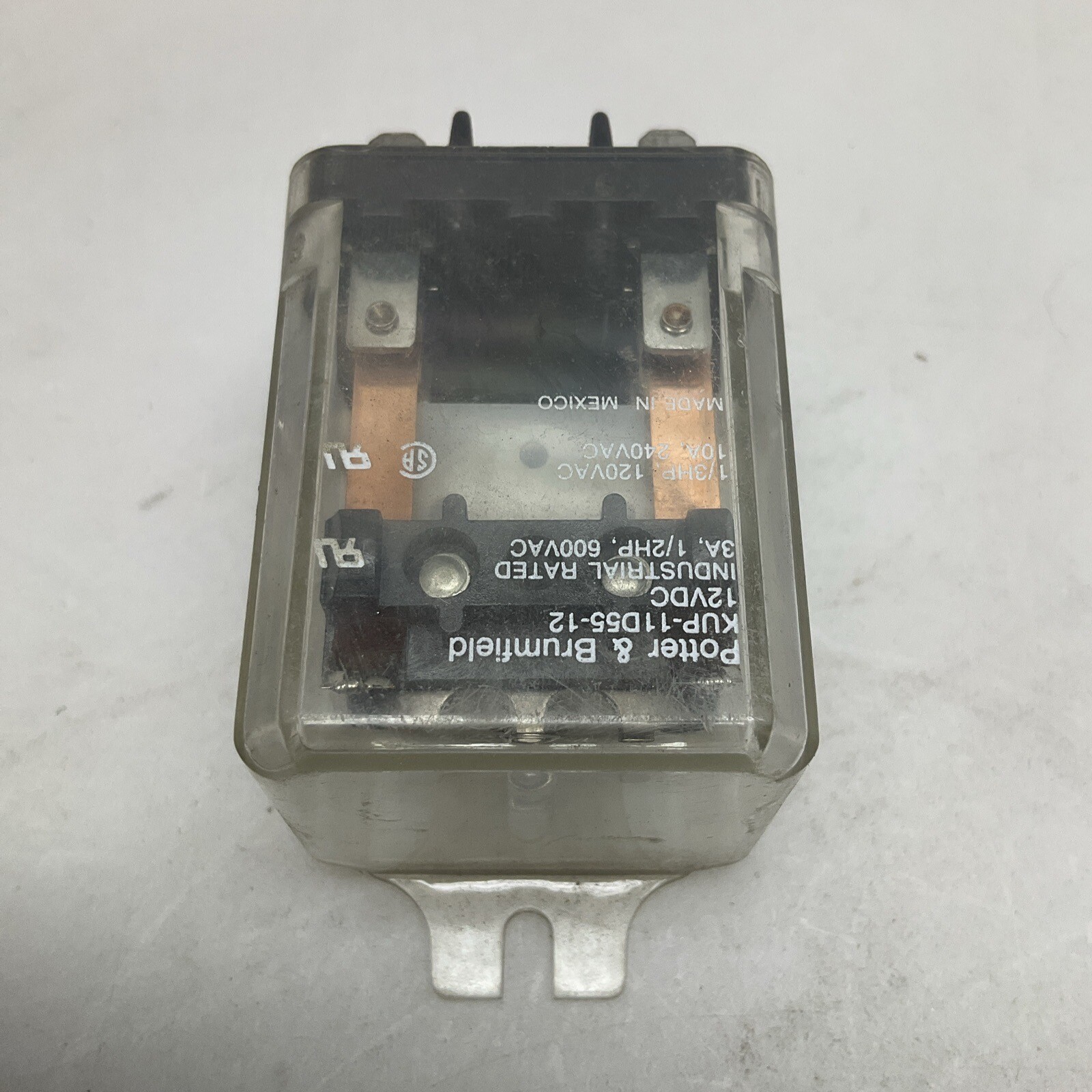 3 Pack Potter And Brumfield KUP-11D55-12 Panel Relay 3 Amp 1/2HP 600V AC 8 Pin