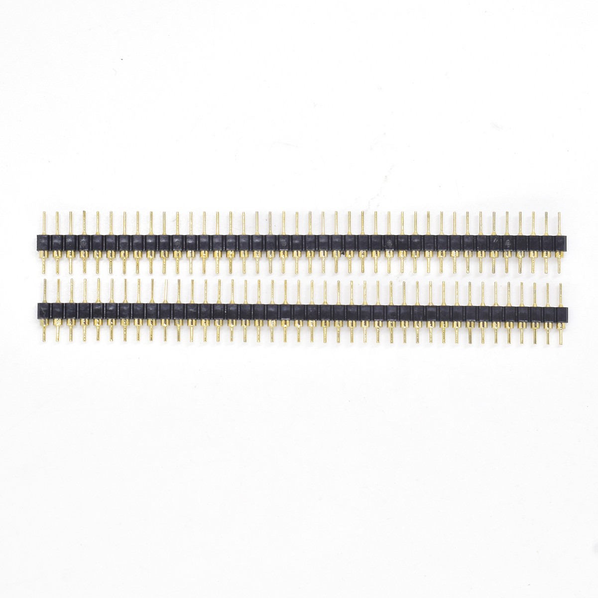 100x Gold Round 40pin Male single row 0.1″ 2.54mm pitch PCB Panel Pin Header US