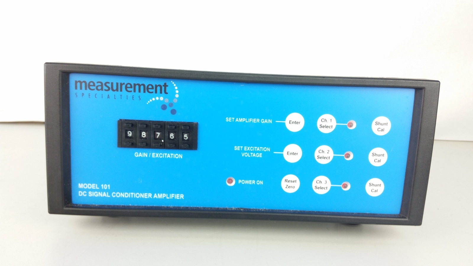 Measurement Specialties Model 101 3-Channel DC Signal Conditioner Amplifier