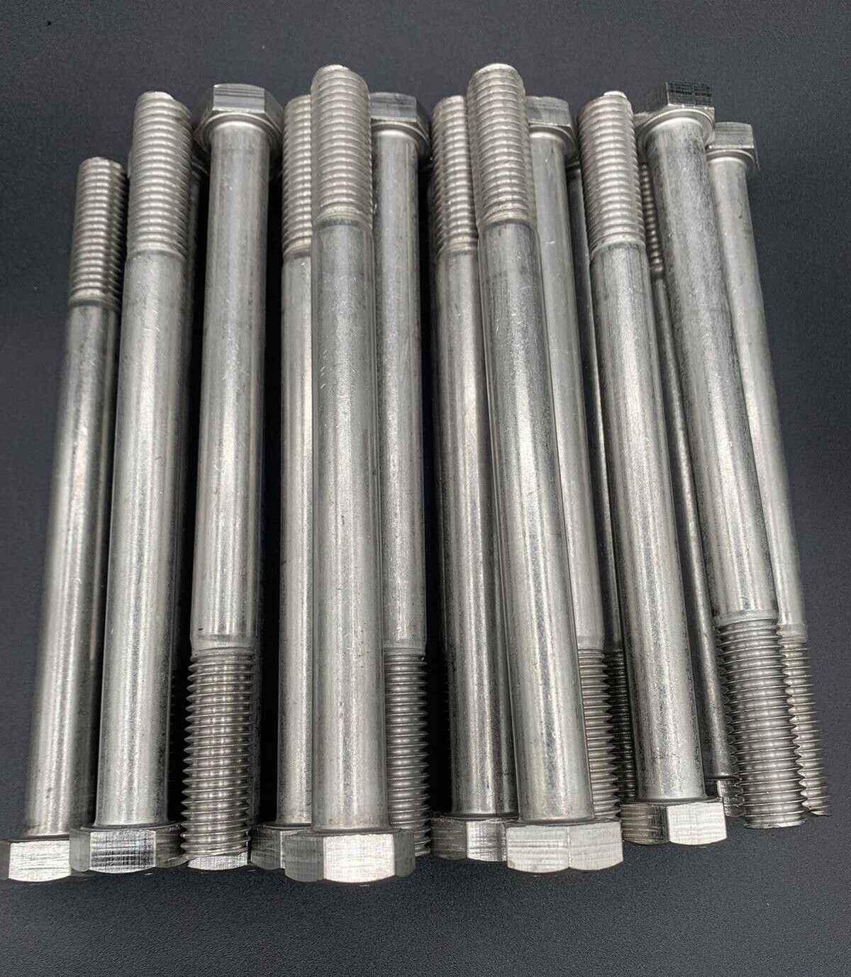 (10) 5/8″-11 x 7 1/2″ Marine Grade 316 Stainless Steel Hex Cap Screw Bolt 7.5
