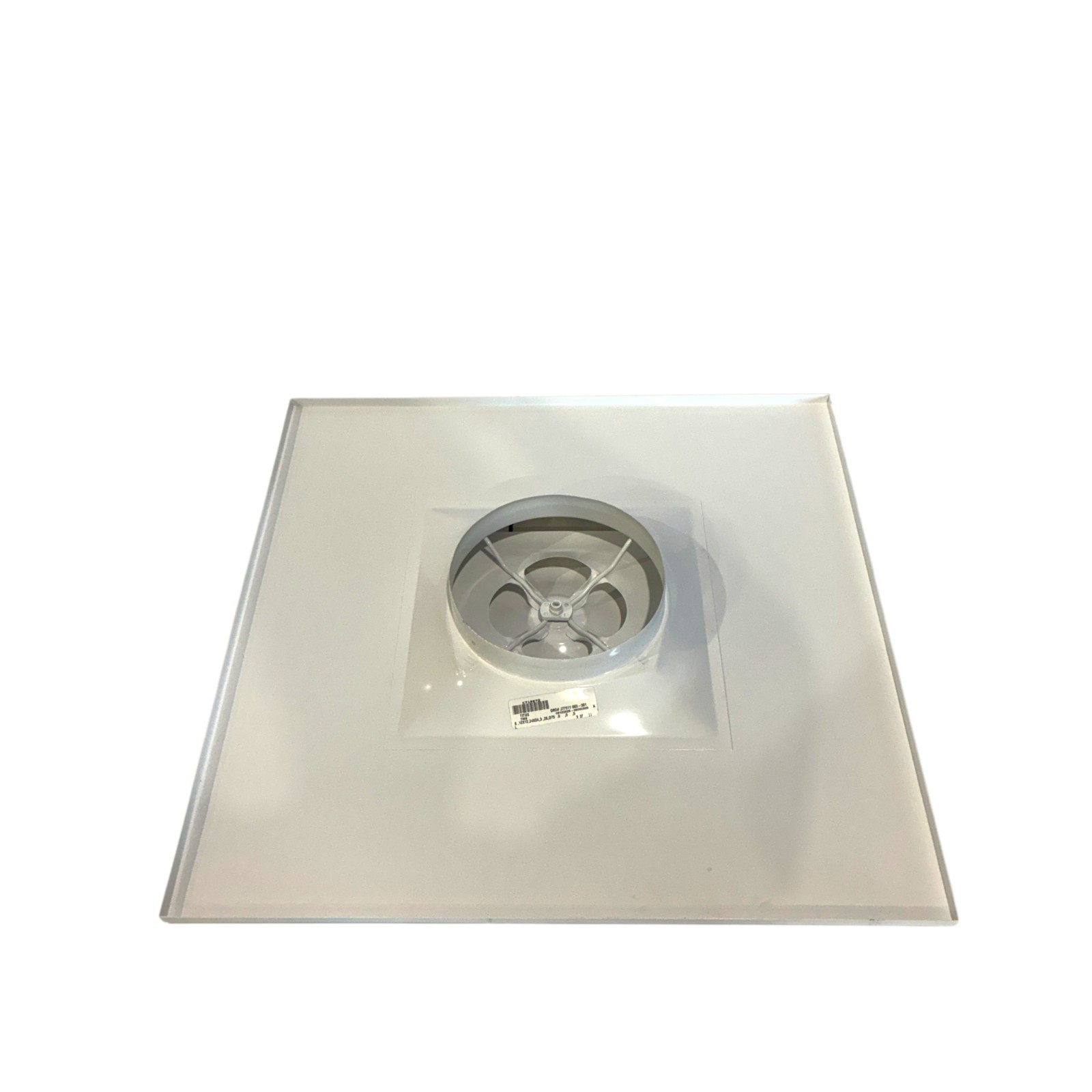 Titus TMS Square Plaque Ceiling Diffuser 24×24 Face 8″ Round Neck White NEW