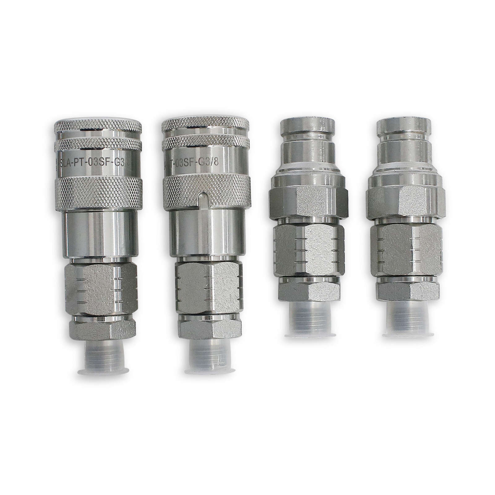 3/8 – DIN 8L -Quick Connect Adapters Fitting Set For Mini Excavator Chinese USA