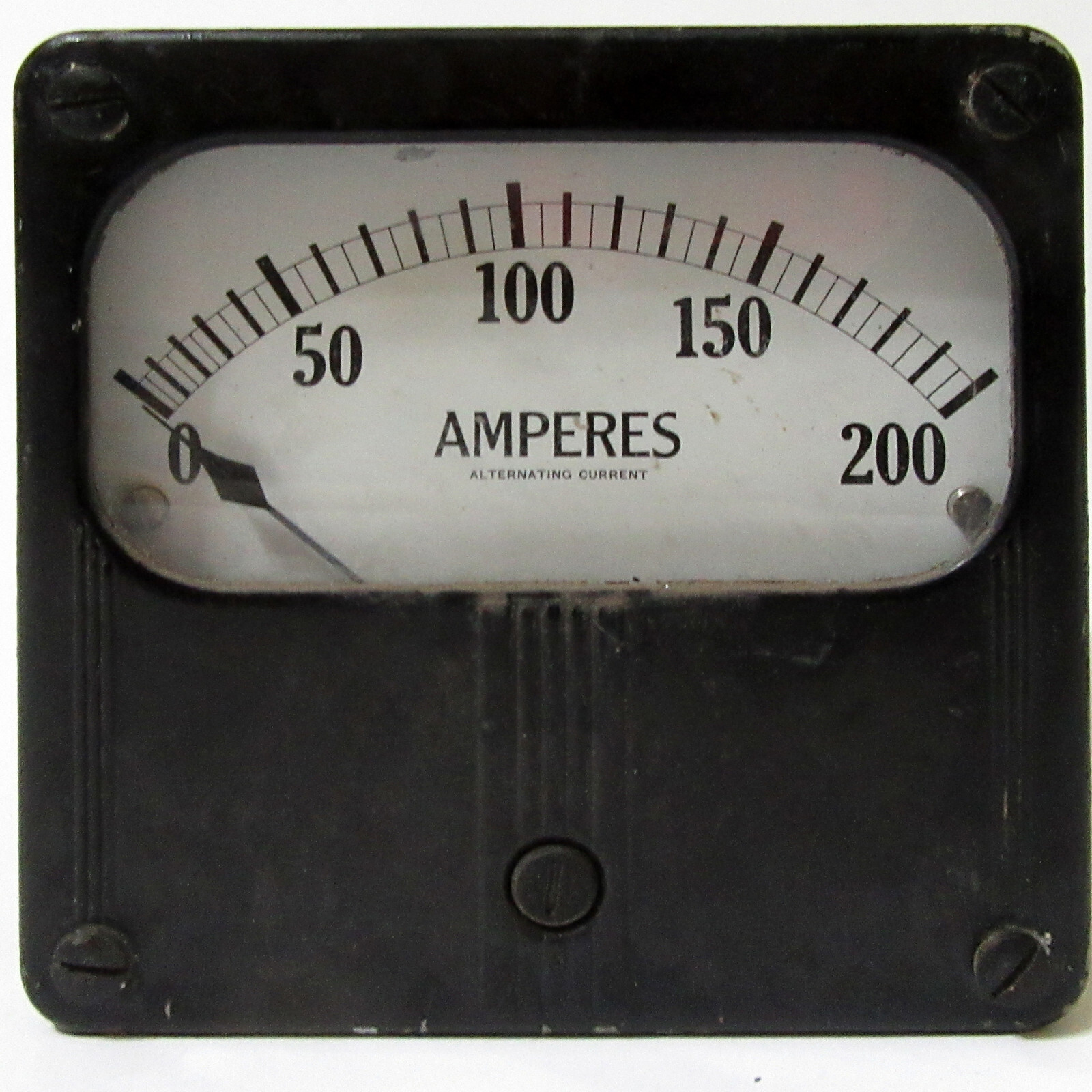 0 – 200 AMPERES Amps ALTERNATING CURRENT AC – Type UA-25 15 To 150 Cycles Meter