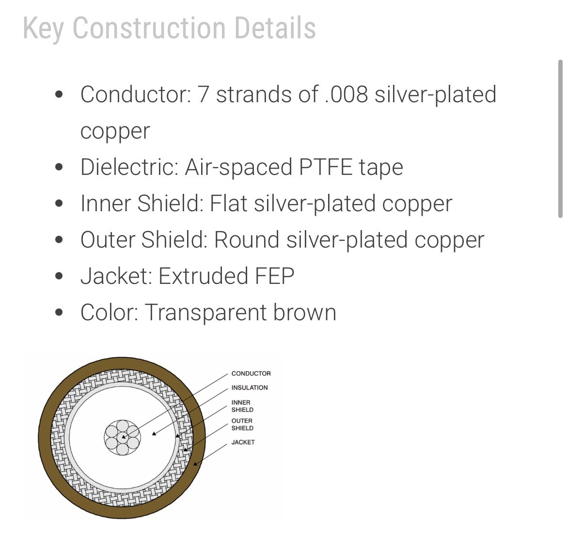 Bms13-65-T0H price/10 feet (cut to order, see details)