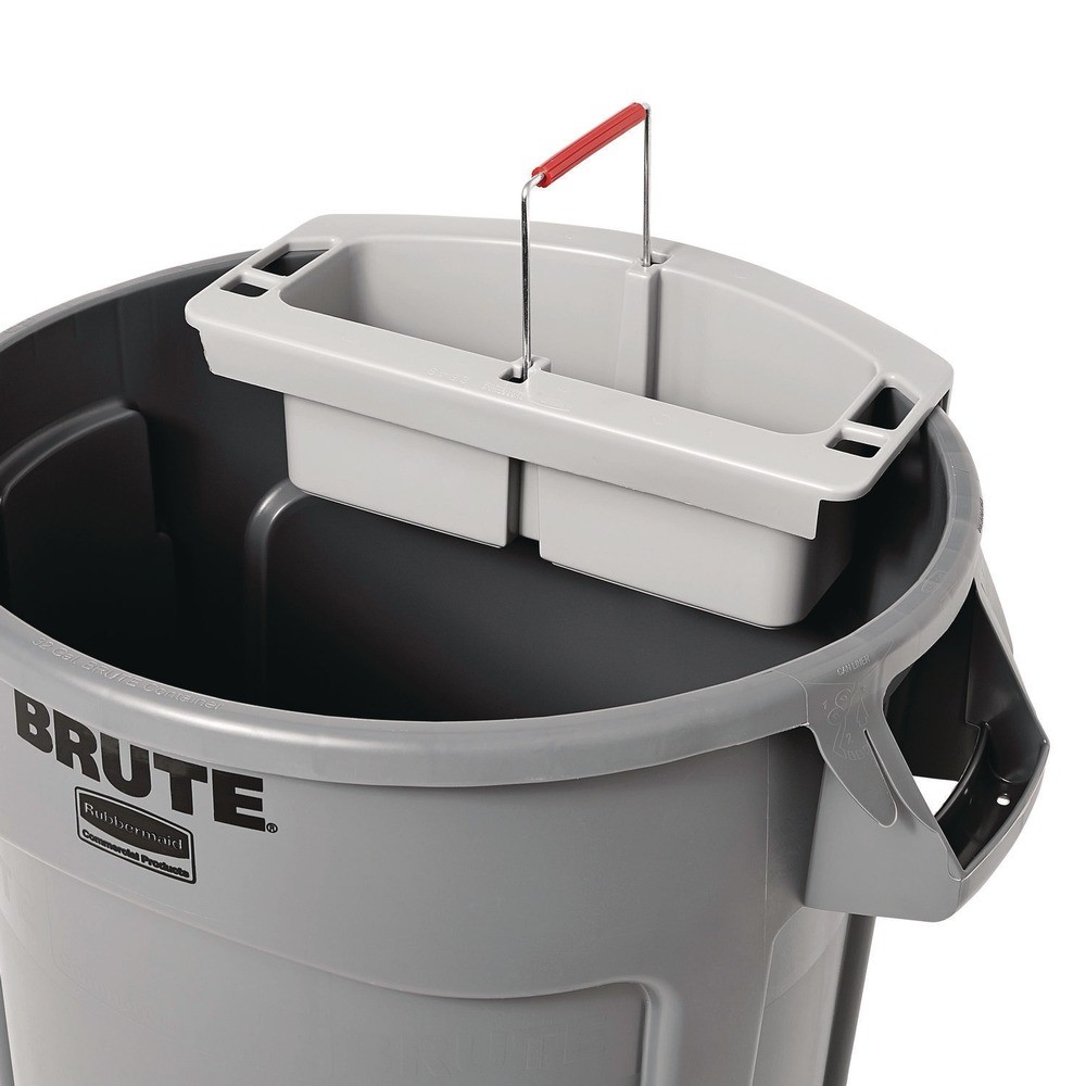 Rubbermaid 2-Compartment Maid Caddy w/ Handle (Gray) 2649GRA NEW