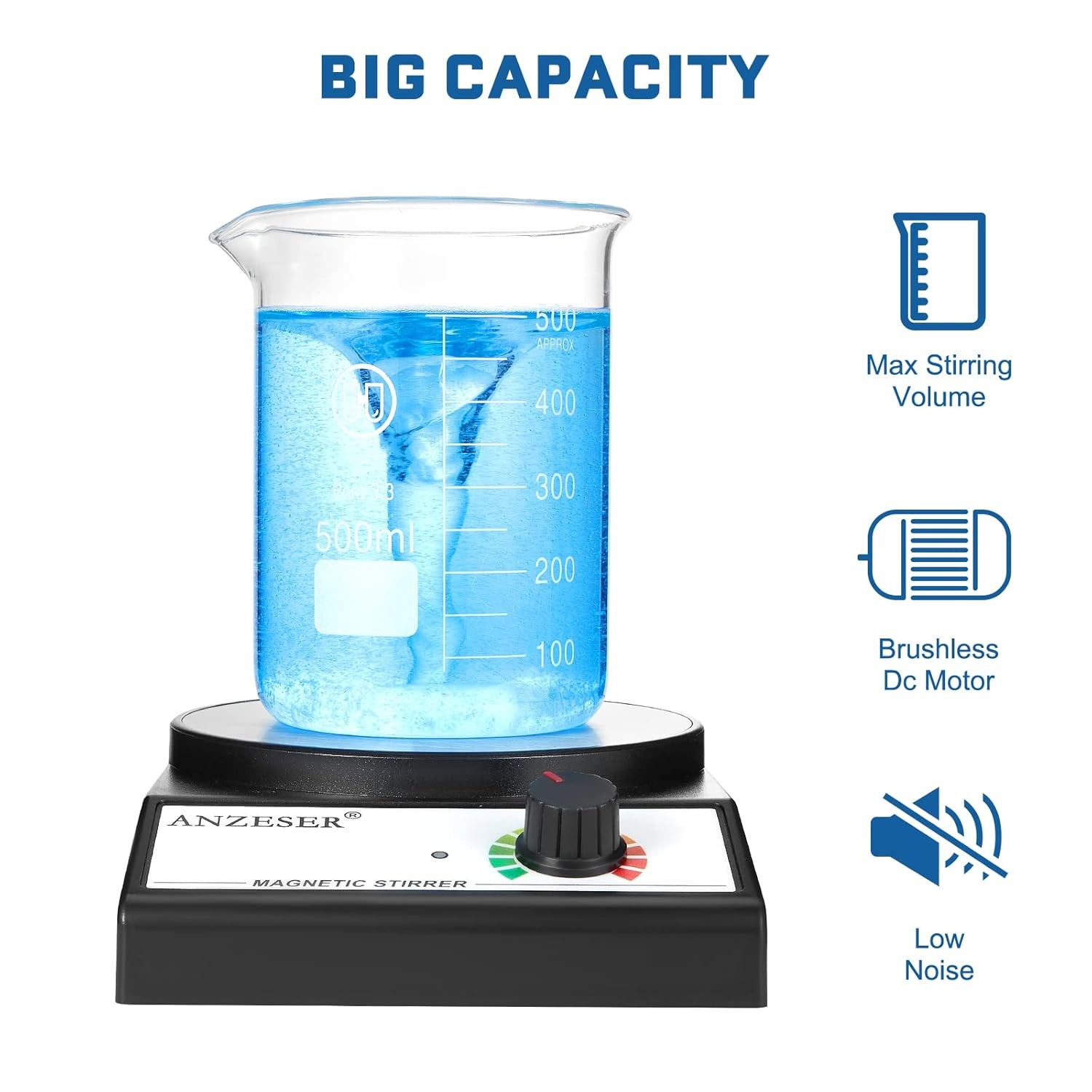 Magnetic Stirrer 3000 RPM Lab Mixer 3000 ml No Heat Stir Plate
