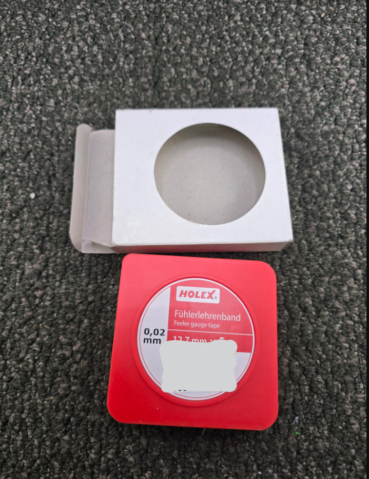 Holex Feeler Gauge Shim Roll 12.7 mm × 5 m, Carbon Steel, Thickness: 0,02mm