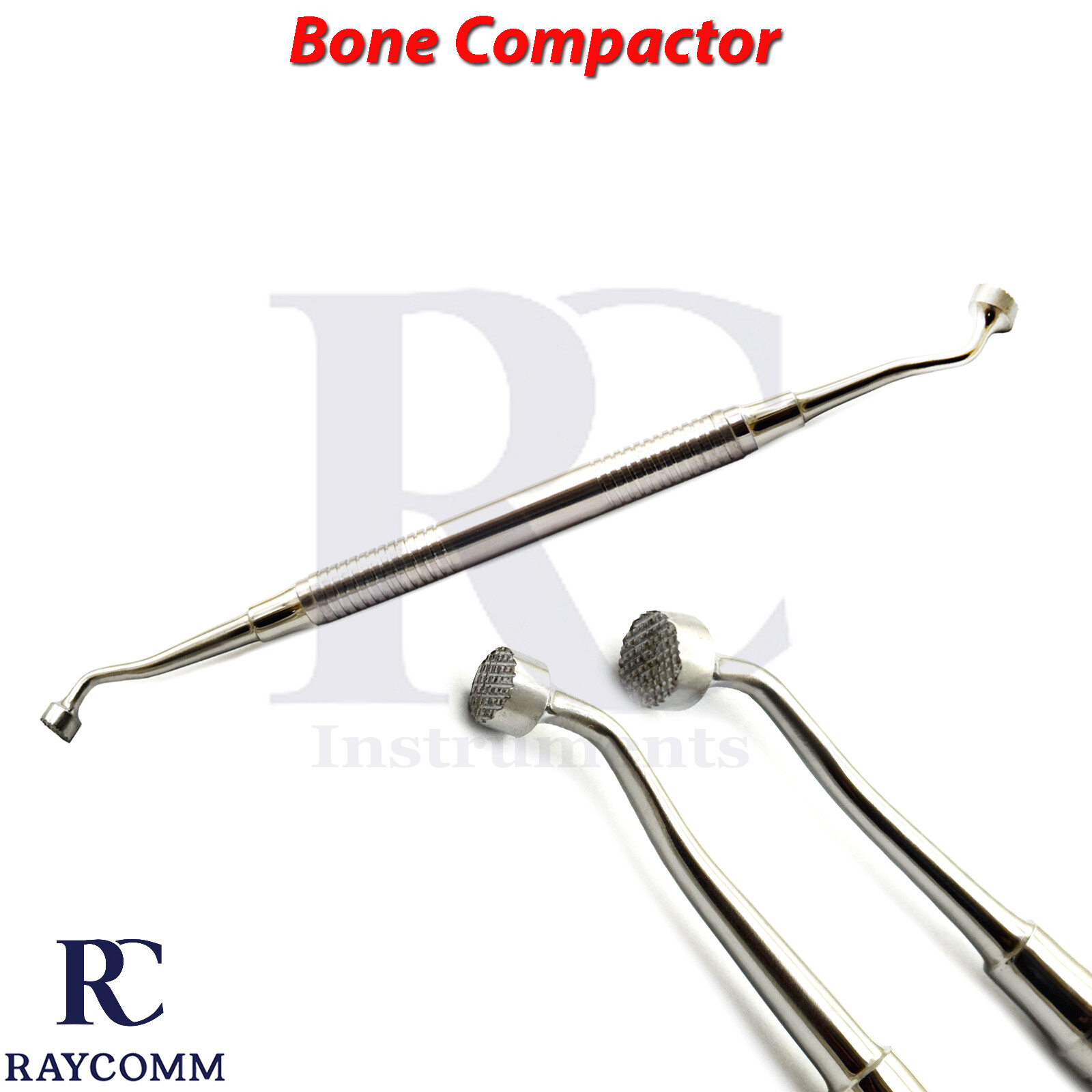 Dental Bone Compactor Double Ended Implant Bone Grafting Orthopedics Surgery
