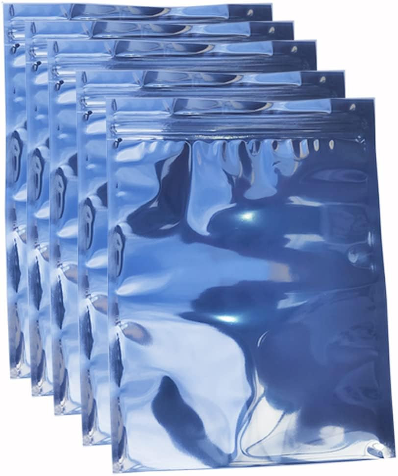 50pcs 5.9×7.8in/15x20cm Anti Static Bags, Premium Resealable Antistatic Bags for